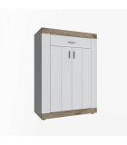 Chest of drawers 2D1SH Santorini white / Viking oak order